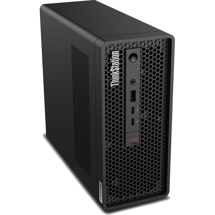 Lenovo ThinkStation P360 Ultra 30G1005AUS Workstation - 1 x Intel Core i5 Hexa-core (6 Core) i5-12400T 12th Gen 1.80 GHz - 32 GB DDR5 SDRAM RAM - 1 TB SSD - Ultra Small 30G1005AUS