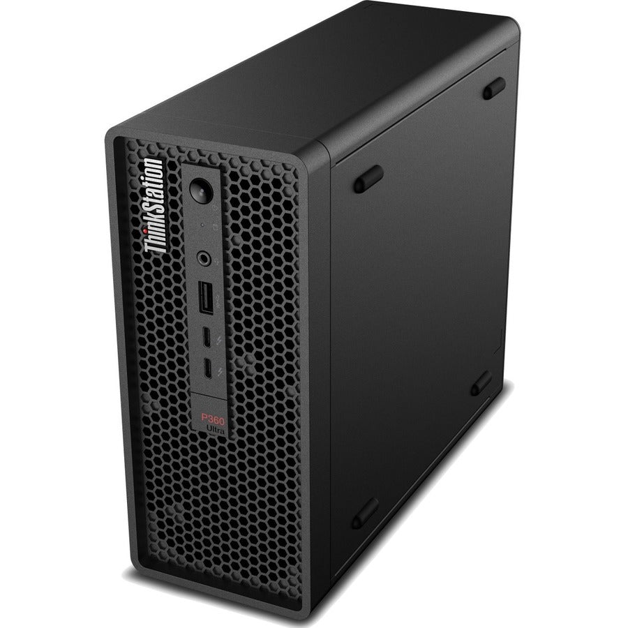 Lenovo ThinkStation P360 Ultra 30G1005AUS Workstation - 1 x Intel Core i5 Hexa-core (6 Core) i5-12400T 12th Gen 1.80 GHz - 32 GB DDR5 SDRAM RAM - 1 TB SSD - Ultra Small 30G1005AUS