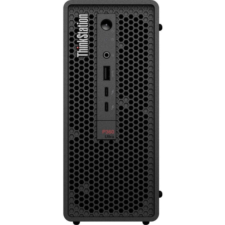 Lenovo ThinkStation P360 Ultra 30G1005AUS Workstation - 1 x Intel Core i5 Hexa-core (6 Core) i5-12400T 12th Gen 1.80 GHz - 32 GB DDR5 SDRAM RAM - 1 TB SSD - Ultra Small 30G1005AUS