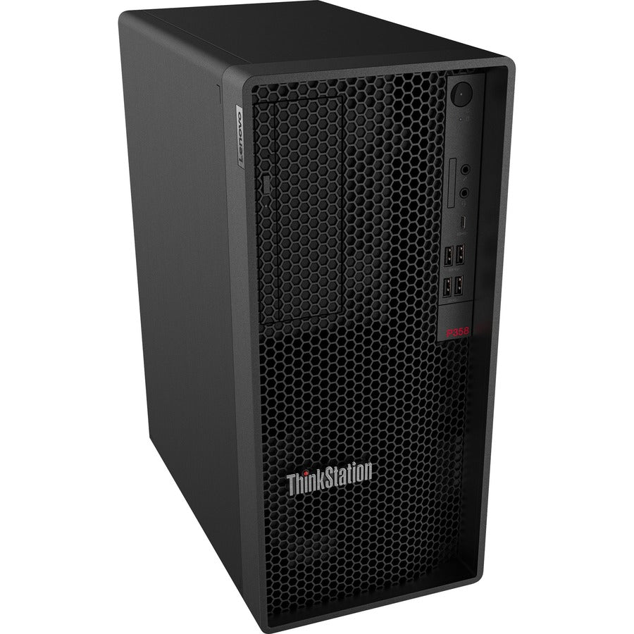 Lenovo ThinkStation P358 30GL0028US Workstation - 1 x AMD Ryzen 5 PRO 5645 - 8 GB DDR4 SDRAM RAM - 256 GB SSD - Tower 30GL0028US