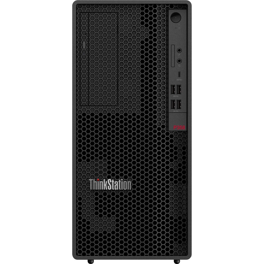 Lenovo ThinkStation P358 30GL0028US Workstation - 1 x AMD Ryzen 5 PRO 5645 - 8 GB DDR4 SDRAM RAM - 256 GB SSD - Tower 30GL0028US