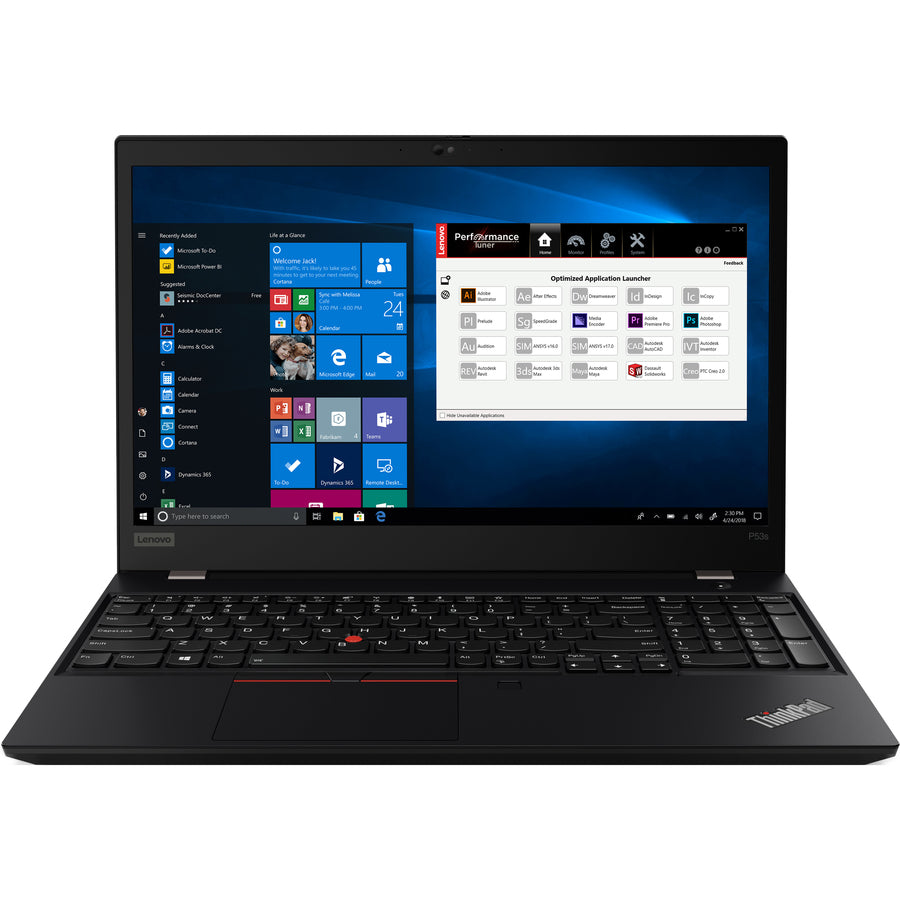 Lenovo ThinkPad P53s 20N6001VUS 15.6" Touchscreen Mobile Workstation - 1920 x 1080 - Intel Core i7 8th Gen i7-8565U Quad-core (4 Core) 1.80 GHz - 16 GB Total RAM - 512 GB SSD - Glossy Black 20N6001VUS