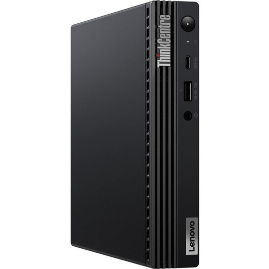 Lenovo ThinkCentre M80q Gen 3 11U1000LCA Desktop Computer - Intel Core i7 12th Gen i7-12700T Dodeca-core (12 Core) - 16 GB RAM DDR5 SDRAM - 256 GB NVMe M.2 PCI Express PCI Express NVMe 4.0 x4 SSD - Tiny - Black 11U1000LCA