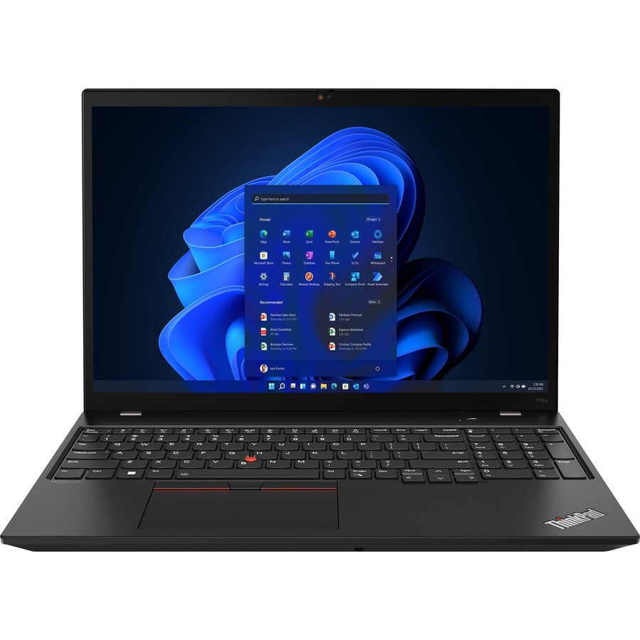 Lenovo ThinkPad P16s G1 21BT007ECA 16" Notebook - Full HD Plus - 1920 x 1080 - Intel Core i7 12th Gen i7-1280P Tetradeca-core (14 Core) - 16 GB Total RAM - 16 GB On-board Memory - 512 GB SSD - Black 21BT007ECA