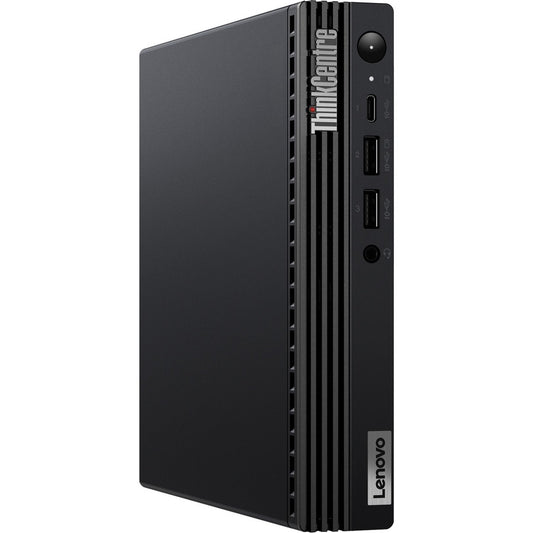 Lenovo ThinkCentre M80q Gen 3 11U1004AUS Desktop Computer - Intel Core i7 12th Gen i7-12700T Dodeca-core (12 Core) 1.40 GHz - 16 GB RAM DDR5 SDRAM - 256 GB M.2 PCI Express NVMe 4.0 x4 SSD - Tiny - Black 11U1004AUS