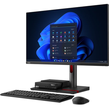 Lenovo ThinkCentre M90q Gen 3 11U5005VUS Desktop Computer - Intel Core i7 12th Gen i7-12700 Dodeca-core (12 Core) 2.10 GHz - 16 GB RAM DDR5 SDRAM - 512 GB M.2 PCI Express NVMe 4.0 x4 SSD - Tiny - Black 11U5005VUS