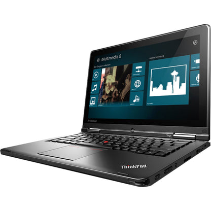 Lenovo ThinkPad S1 Yoga 20CD00BXUS 12.5" Touchscreen Convertible 2 in 1 Ultrabook - Full HD - 1920 x 1080 - Intel Core i5 i5-4300U Dual-core (2 Core) 1.90 GHz - 4 GB Total RAM - 500 GB HDD - 16 GB SSD - Black 20CD00BXUS