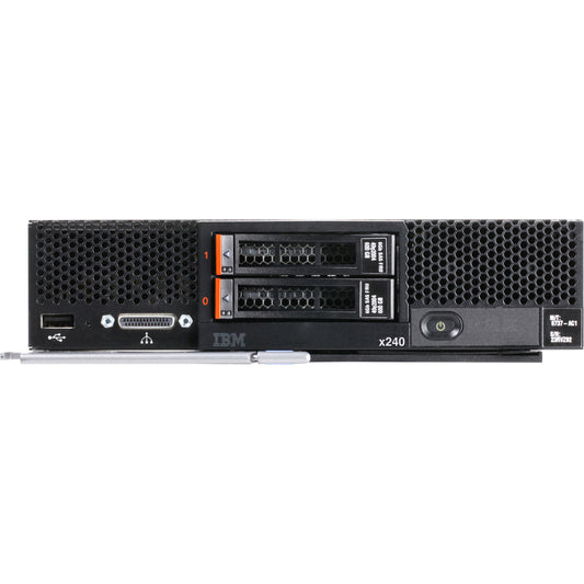 Lenovo PureFlex System x240 873772U Blade Server - 1 x Intel Xeon E5-2680 v2 2.80 GHz - 8 GB RAM - Serial ATA/600, 6Gb/s SAS Controller 873772U