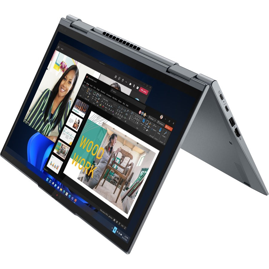 Lenovo ThinkPad X1 Yoga Gen 7 21CD0046CA 14" Touchscreen Convertible 2 in 1 Notebook - WUXGA - 1920 x 1200 - Intel Core i7 12th Gen i7-1255U Deca-core (10 Core) - 16 GB Total RAM - 16 GB On-board Memory - 512 GB SSD - Storm Gray 21CD0046CA