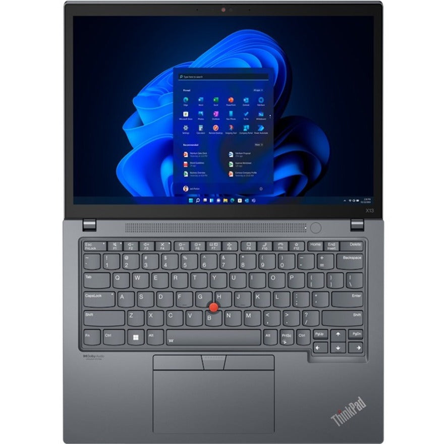 Lenovo ThinkPad X13 Gen 3 21BN00AHUS 13.3" Touchscreen Notebook - WUXGA - 1920 x 1200 - Intel Core i7 12th Gen i7-1260P Dodeca-core (12 Core) - 16 GB Total RAM - 16 GB On-board Memory - 512 GB SSD - Storm Gray 21BN00AHUS