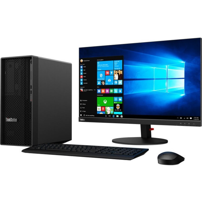 Lenovo ThinkStation P350 30E3002PUS Workstation - 1 x Intel Core i7 Octa-core (8 Core) i7-11700K 11th Gen 3.60 GHz - 16 GB DDR4 SDRAM RAM - 512 GB SSD - Tower - Raven Black 30E3002PUS