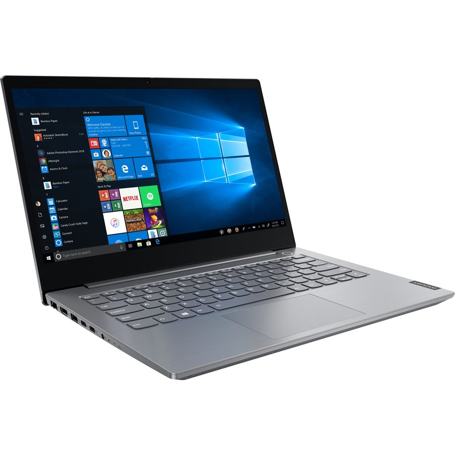 Lenovo ThinkBook 14-IML 20RV00AVUS 14" Notebook - 1920 x 1080 - Intel Core i5 10th Gen i5-10210U Quad-core (4 Core) 1.60 GHz - 8 GB Total RAM - 256 GB SSD - Mineral Gray 20RV00AVUS