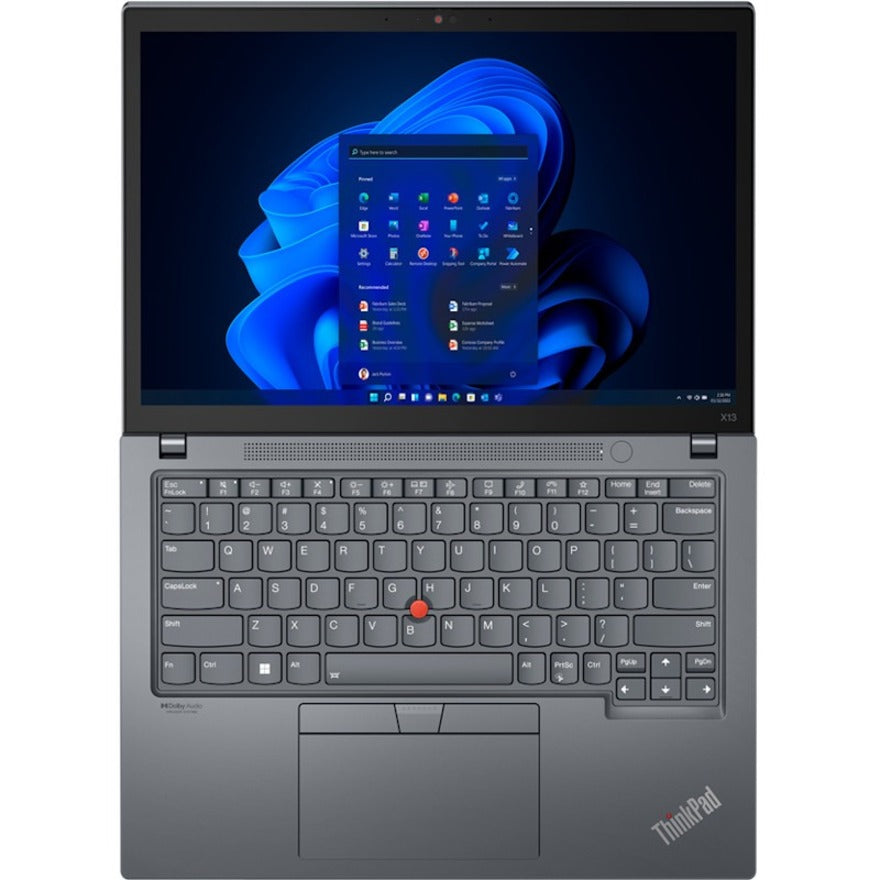 Lenovo ThinkPad X13 Gen 3 21BN002BUS 13.3" Touchscreen Notebook - WUXGA - 1920 x 1200 - Intel Core i7 12th Gen i7-1270P Dodeca-core (12 Core) 2.20 GHz - Intel Evo Platform - 16 GB Total RAM - 16 GB On-board Memory - 512 GB SSD - Storm Gray 21BN002BUS