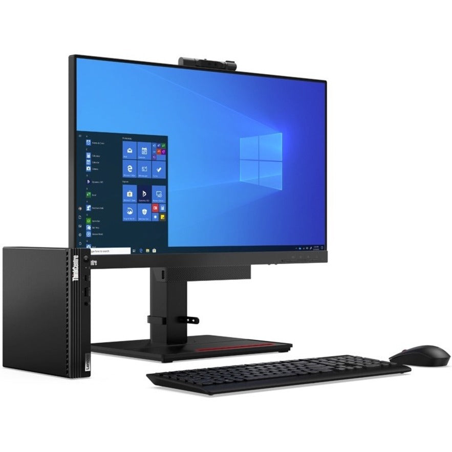 Lenovo ThinkCentre M75q Gen 2 11JJ000GCA Desktop Computer - AMD Ryzen 3 4350GE Quad-core (4 Core) 3.50 GHz - 4 GB RAM DDR4 SDRAM - 1 TB HDD - Tiny - Raven Black 11JJ000GCA