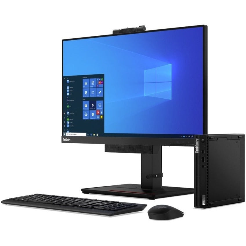 Lenovo ThinkCentre M75q Gen 2 11JJ000GCA Desktop Computer - AMD Ryzen 3 4350GE Quad-core (4 Core) 3.50 GHz - 4 GB RAM DDR4 SDRAM - 1 TB HDD - Tiny - Raven Black 11JJ000GCA