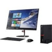 Lenovo ThinkCentre M75q Gen 2 11JJ000GCA Desktop Computer - AMD Ryzen 3 4350GE Quad-core (4 Core) 3.50 GHz - 4 GB RAM DDR4 SDRAM - 1 TB HDD - Tiny - Raven Black 11JJ000GCA