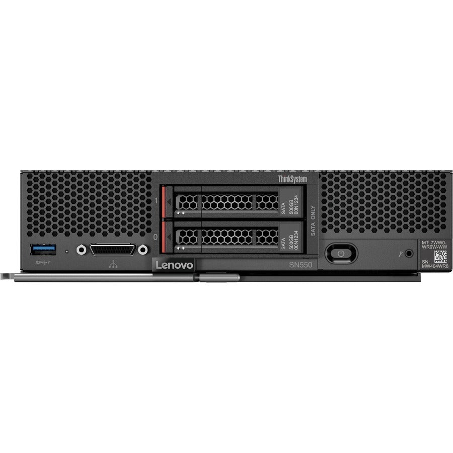 Lenovo ThinkSystem SN550 7X16A07MNA Blade Server - 1 x Intel Xeon Silver 4208 2.10 GHz - 32 GB RAM - Serial ATA/600, Serial Attached SCSI (SAS) Controller 7X16A07MNA