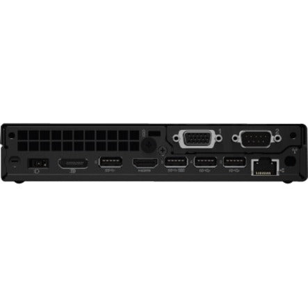 Lenovo ThinkCentre M90q 11CR005YUS Desktop Computer - Intel Core i7 10th Gen i7-10700T Octa-core (8 Core) 2 GHz - 16 GB RAM DDR4 SDRAM - 512 GB NVMe M.2 PCI Express PCI Express NVMe 3.0 x4 SSD - Tiny - Black 11CR005YUS