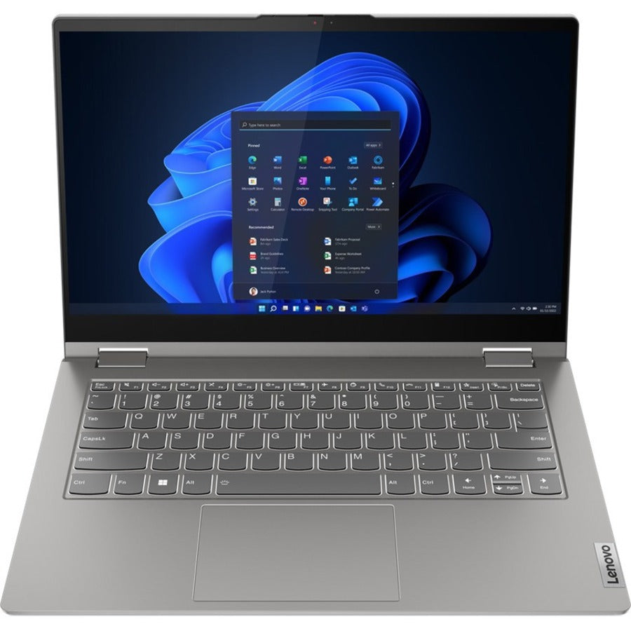 Lenovo ThinkBook 14s Yoga G2 IAP 21DM0018CA 14" Touchscreen Notebook - Full HD - 1920 x 1080 - Intel Core i7 12th Gen i7-1255U Deca-core (10 Core) - 16 GB Total RAM - 8 GB On-board Memory - 512 GB SSD - Mineral Gray 21DM0018CA