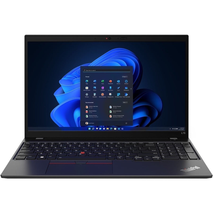 Lenovo ThinkPad L15 Gen 3 21C3009EUS 15.6" Touchscreen Notebook - Full HD - 1920 x 1080 - Intel Core i5 12th Gen i5-1245U Deca-core (10 Core) - 16 GB Total RAM - 512 GB SSD - Thunder Black 21C3009EUS