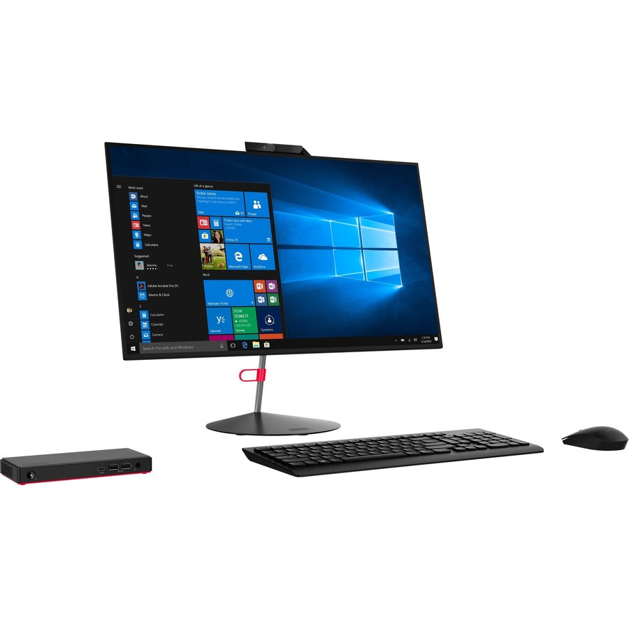 Lenovo ThinkCentre M90n-1 11AM001RUS Desktop Computer - Intel Core i3 8th Gen i3-8145U Dual-core (2 Core) 2.10 GHz - 4 GB RAM DDR4 SDRAM - 128 GB NVMe M.2 PCI Express PCI Express NVMe 3.0 x2 SSD - Nano - Black 11AM001RUS