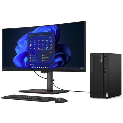 Lenovo ThinkCentre M80t Gen 3 11TE000ACA Desktop Computer - Intel Core i5 12th Gen i5-12500 Hexa-core (6 Core) 3 GHz - 8 GB RAM DDR5 SDRAM - 256 GB M.2 PCI Express NVMe 4.0 SSD - Tower - Raven Black 11TE000ACA