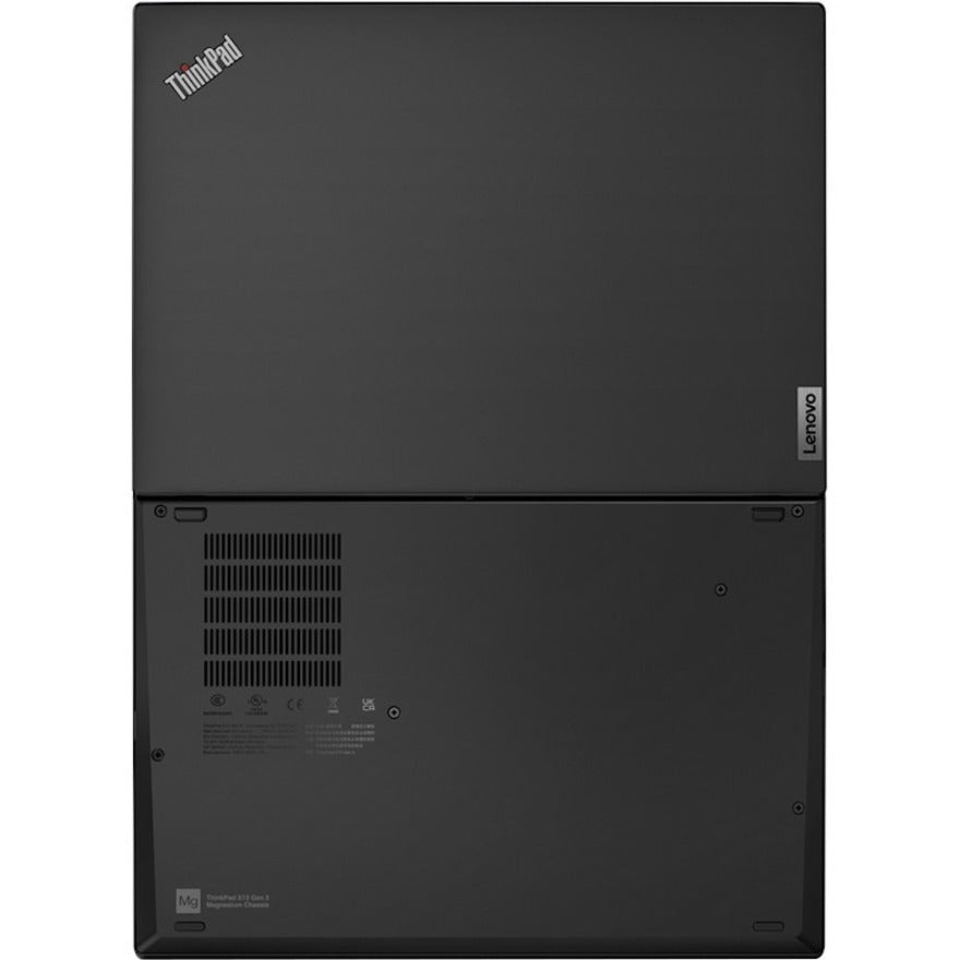 Lenovo ThinkPad X13 Gen 3 21BN00AGCA 13.3" Touchscreen Notebook - WUXGA - 1920 x 1200 - Intel Core i7 12th Gen i7-1270P Dodeca-core (12 Core) 3.50 GHz - 16 GB Total RAM - 512 GB SSD - Villi Black 21BN00AGCA