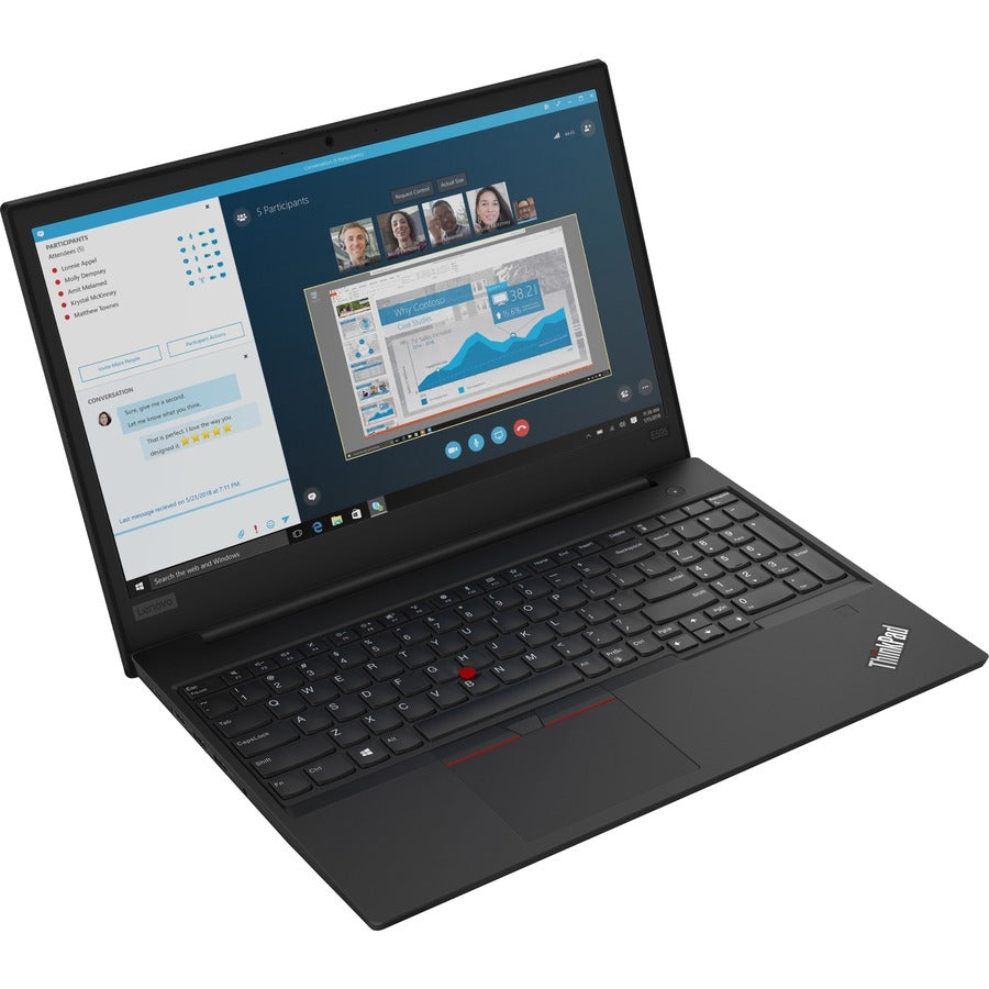 Lenovo ThinkPad E595 20NF0018US 15.6" Notebook - 1920 x 1080 - AMD Ryzen 7 3700U Quad-core (4 Core) 2.30 GHz - 8 GB Total RAM - 256 GB SSD - Glossy Black 20NF0018US