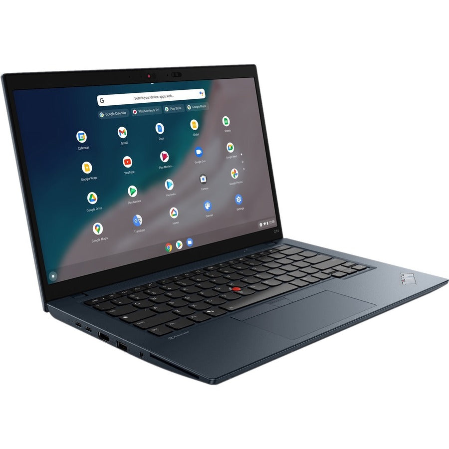 Lenovo ThinkPad C14 Gen 1 21C9000JCZ LTE, UMTS, UMTS 14" Chromebook - Full HD - 1920 x 1080 - Intel Core i5 12th Gen i5-1245U Deca-core (10 Core) 3.30 GHz - 8 GB Total RAM - 256 GB SSD - Abyss Blue 21C9000JCZ