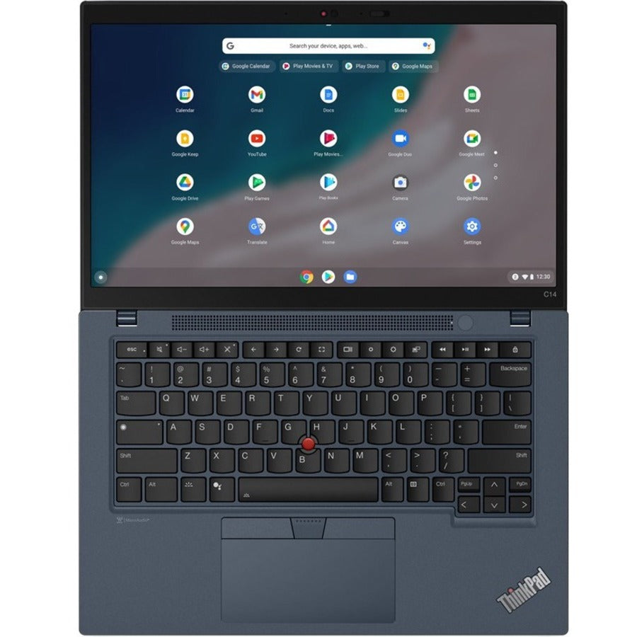 Lenovo ThinkPad C14 Gen 1 21C9000JCZ LTE, UMTS, UMTS 14" Chromebook - Full HD - 1920 x 1080 - Intel Core i5 12th Gen i5-1245U Deca-core (10 Core) 3.30 GHz - 8 GB Total RAM - 256 GB SSD - Abyss Blue 21C9000JCZ