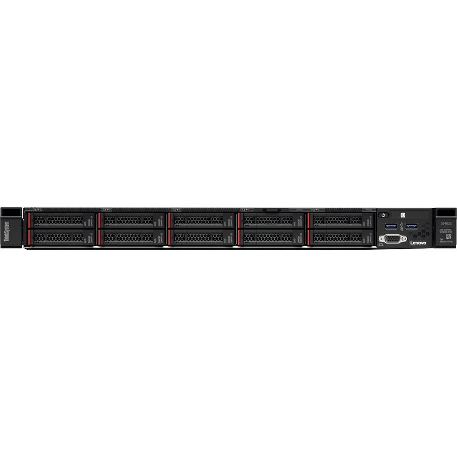 Lenovo ThinkSystem SR635 7Y99A028NA 1U Rack Server - 1 x AMD EPYC 7282 2.80 GHz - 16 GB RAM 7Y99A028NA