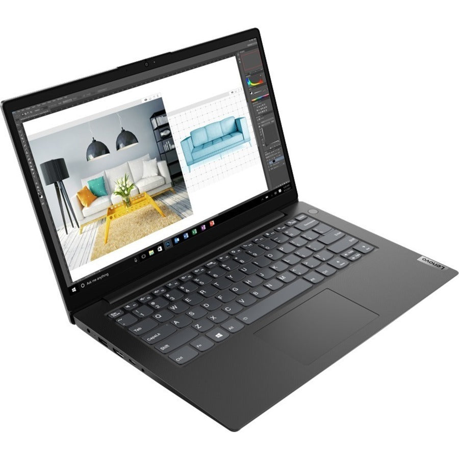 Lenovo V14 G2 ALC 82KC004SUS 14" Notebook - Full HD - 1920 x 1080 - AMD Ryzen 5 5500U Hexa-core (6 Core) 2.10 GHz - 8 GB Total RAM - 256 GB SSD - Black 82KC004SUS