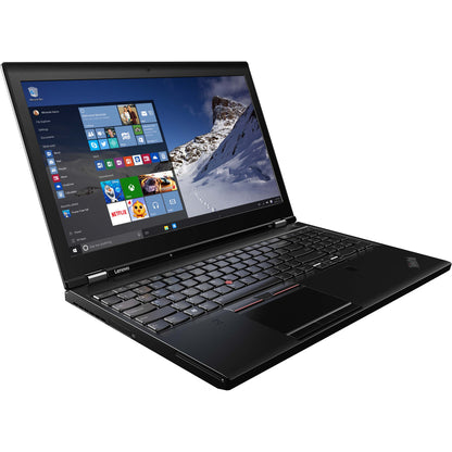 Lenovo ThinkPad P51 20MM0000US 15.6" Mobile Workstation - Intel Core i7 6th Gen i7-6820HQ Quad-core (4 Core) 2.70 GHz - 16 GB Total RAM - 512 GB SSD - Black 20MM0000US