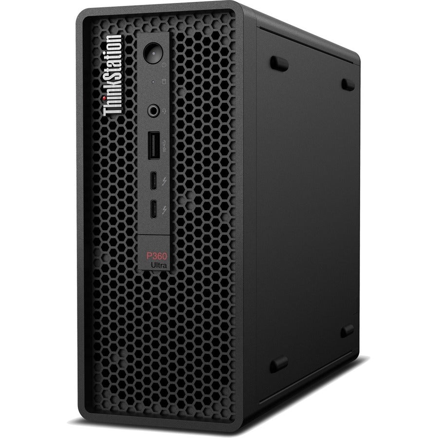 Lenovo ThinkStation P360 Ultra 30G10058US Workstation - 1 x Intel Core i5 Hexa-core (6 Core) i5-12600 12th Gen 3.30 GHz - 32 GB DDR5 SDRAM RAM - 1 TB SSD - Ultra Small 30G10058US