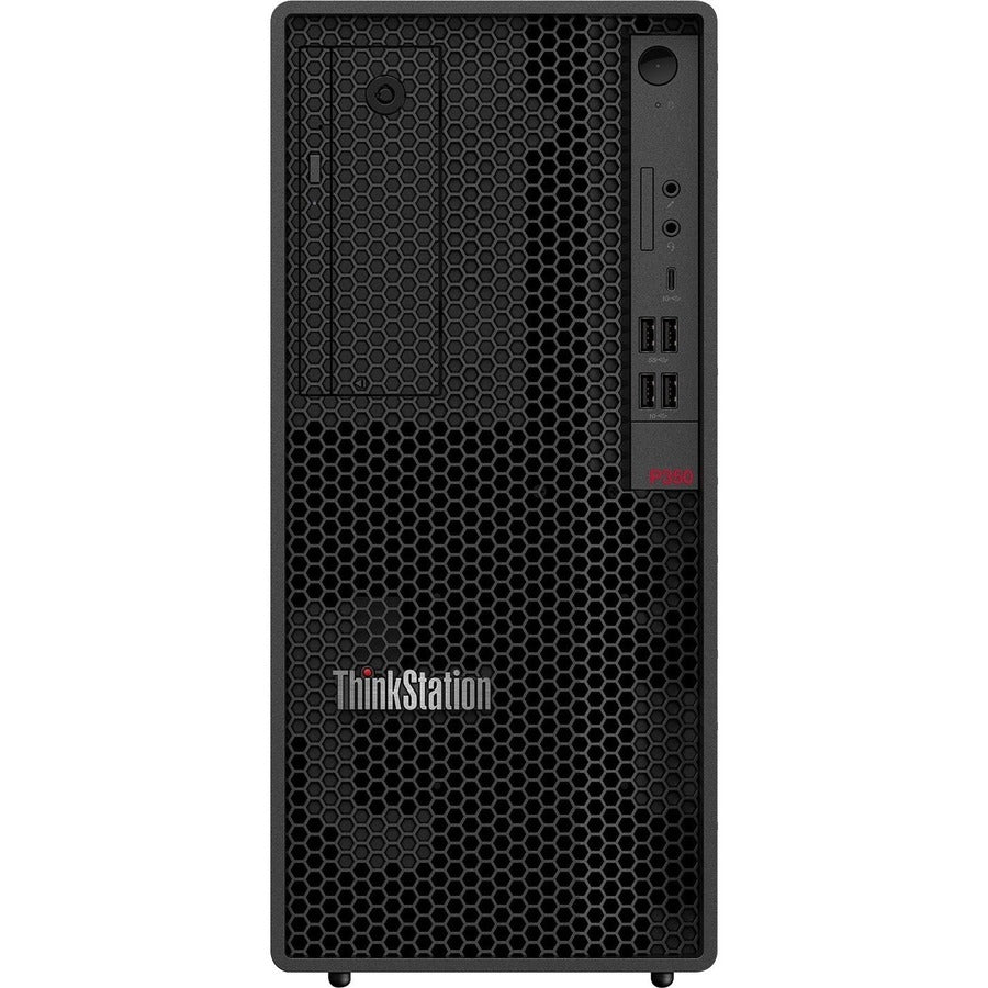 Lenovo ThinkStation P350 30E3002PCA Workstation - 1 x Intel Core i7 Octa-core (8 Core) i7-11700K 11th Gen 3.60 GHz - 16 GB DDR4 SDRAM RAM - 512 GB SSD - Tower - Raven Black 30E3002PCA