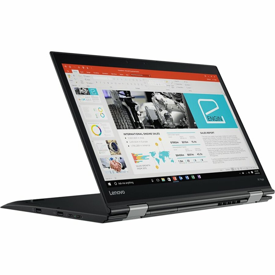 Lenovo ThinkPad X1 Yoga 20JD0022US 14" Touchscreen 2 in 1 Ultrabook - 1920 x 1080 - Intel Core i5 7th Gen i5-7200U Dual-core (2 Core) 2.50 GHz - 8 GB Total RAM - 180 GB SSD - Black 20JD0022US