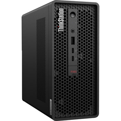 Lenovo ThinkStation P360 Ultra 30G1000FUS Workstation - 1 x Intel Core i7 Dodeca-core (12 Core) i7-12700 12th Gen 2.10 GHz - 32 GB DDR5 SDRAM RAM - 1 TB SSD - Ultra Small 30G1000FUS