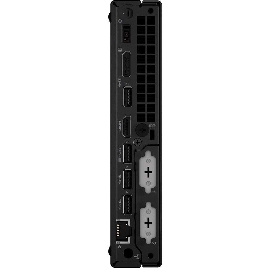 Lenovo ThinkCentre M90q Gen 3 11U50051US Desktop Computer - Intel Core i5 12th Gen i5-12500 Hexa-core (6 Core) 3 GHz - 16 GB RAM DDR5 SDRAM - 256 GB M.2 PCI Express NVMe 4.0 x4 SSD - Tiny - Black 11U50051US