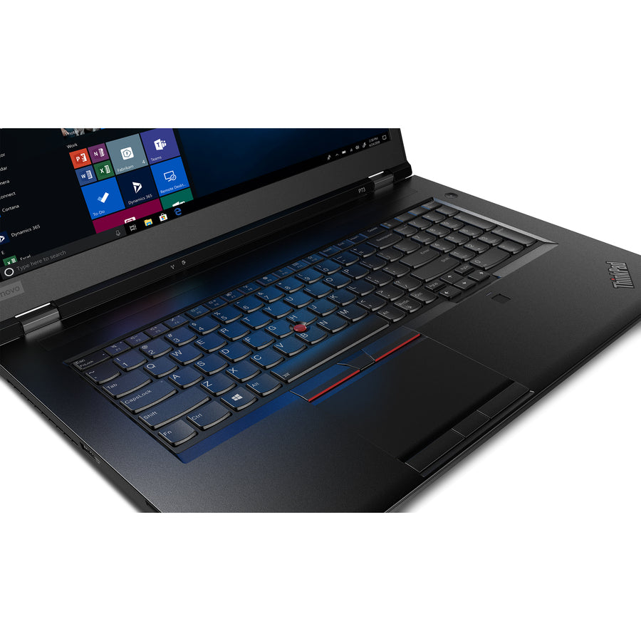 Lenovo ThinkPad P73 20QR001LUS 17.3" Mobile Workstation - 1920 x 1080 - Intel Core i7 9th Gen i7-9750H Hexa-core (6 Core) 2.60 GHz - 16 GB Total RAM - 512 GB SSD - Glossy Black 20QR001LUS