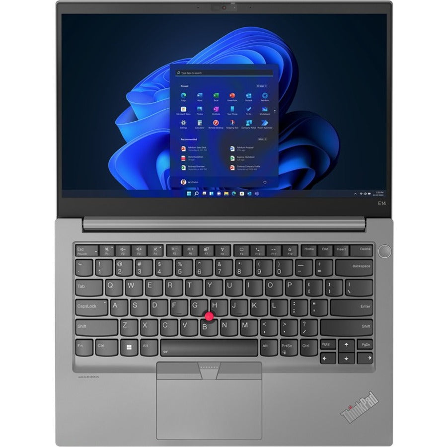 Lenovo ThinkPad E14 Gen 4 21E3008GUS 14" Notebook - Full HD - 1920 x 1080 - Intel Core i5 12th Gen i5-1235U Deca-core (10 Core) - 16 GB Total RAM - 8 GB On-board Memory - 256 GB SSD - Mineral Metallic 21E3008GUS