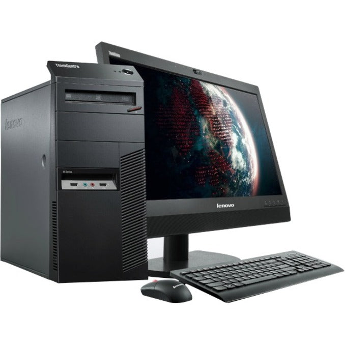 Lenovo ThinkCentre M92p 3228A1F Desktop Computer - Intel Core i7 3rd Gen i7-3770 3.40 GHz - 4 GB RAM DDR3 SDRAM - 500 GB HDD - Tower - Business Black 3228A1F