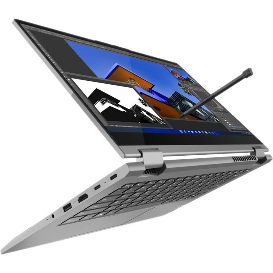 Lenovo ThinkBook 14s Yoga G3 IRU 21JG001KUS 14" Touchscreen Convertible 2 in 1 Notebook - Full HD - 1920 x 1080 - Intel Core i7 13th Gen i7-1355U Deca-core (10 Core) - 16 GB Total RAM - 8 GB On-board Memory - 512 GB SSD - Mineral Gray 21JG001KUS