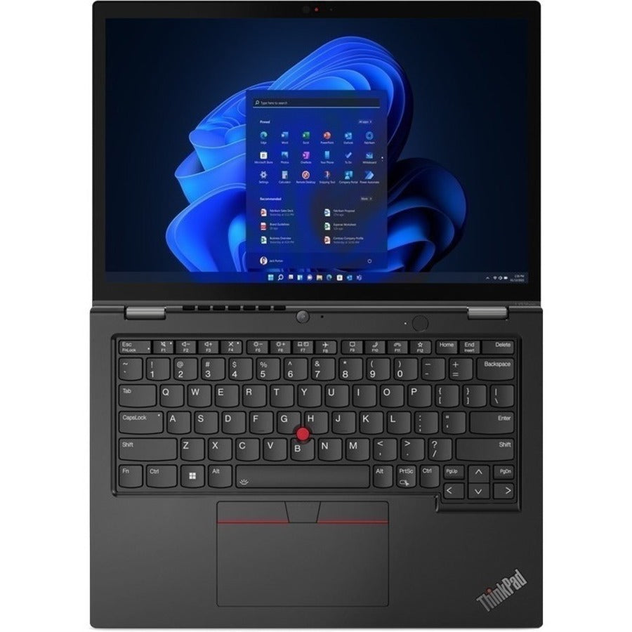 Lenovo ThinkPad L13 Yoga Gen 3 21B5003WCA 13.3" Touchscreen Convertible 2 in 1 Notebook - WUXGA - 1920 x 1200 - Intel Core i7 12th Gen i7-1265U Deca-core (10 Core) - 16 GB Total RAM - 16 GB On-board Memory - 512 GB SSD - Thunder Black 21B5003WCA