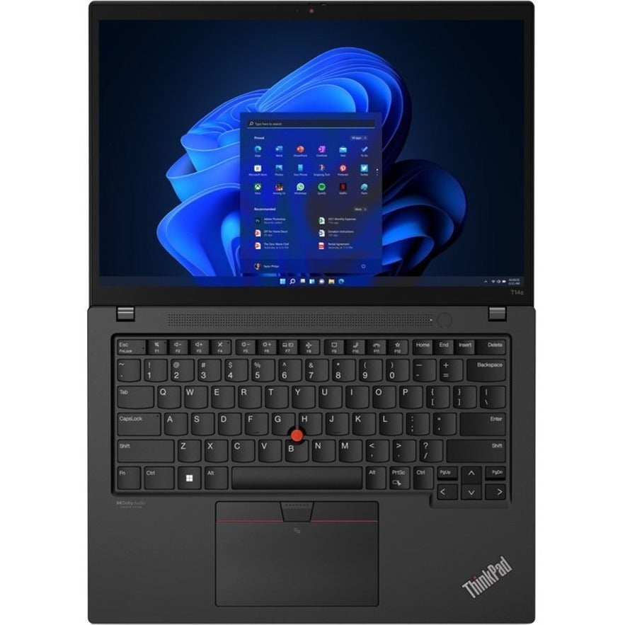 Lenovo ThinkPad T14s Gen 3 21BR000DCA 14" Touchscreen Notebook - WUXGA - 1920 x 1200 - Intel Core i5 12th Gen i5-1250P Dodeca-core (12 Core) - 16 GB Total RAM - 16 GB On-board Memory - 256 GB SSD - Thunder Black 21BR000DCA