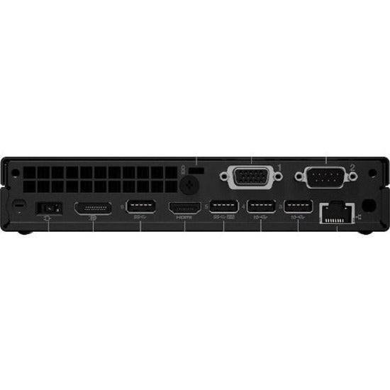 Lenovo ThinkCentre M80q 11DN0090US Desktop Computer - Intel Core i7 10th Gen i7-10700T Octa-core (8 Core) 2 GHz - 16 GB RAM DDR4 SDRAM - 256 GB M.2 PCI Express NVMe x4 SSD - Tiny - Black 11DN0090US