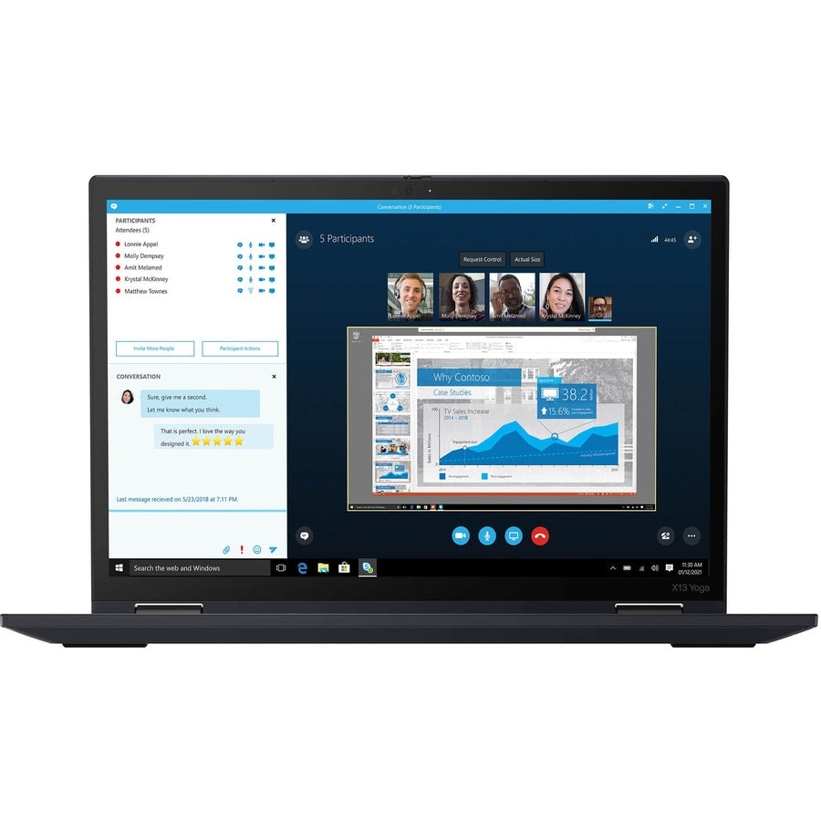 Lenovo ThinkPad X13 Yoga Gen 2 20W80056US 13.3" Touchscreen Convertible 2 in 1 Notebook - WUXGA - 1920 x 1200 - Intel Core i7 11th Gen i7-1165G7 Quad-core (4 Core) 2.80 GHz - 16 GB Total RAM - 512 GB SSD - Black 20W80056US