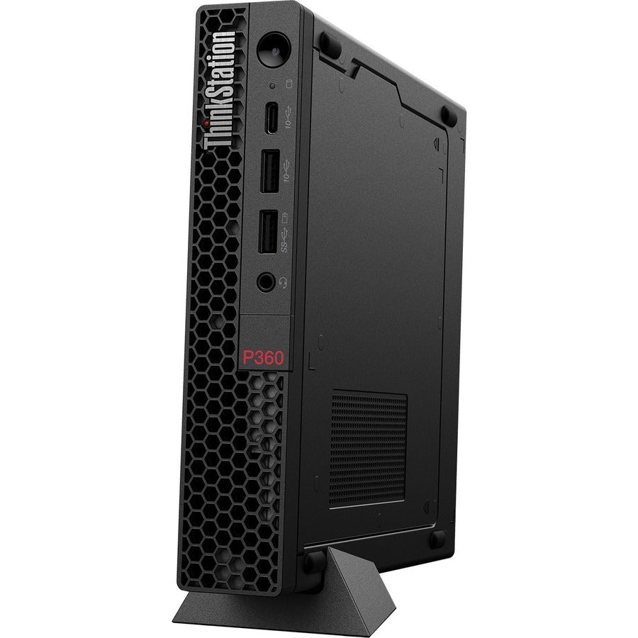 Lenovo ThinkStation P360 30FA005PUS Workstation - 1 x Intel Core i5 Hexa-core (6 Core) i5-12500T 12th Gen 2 GHz - 16 GB DDR5 SDRAM RAM - 512 TB SSD - Tiny - Black 30FA005PUS