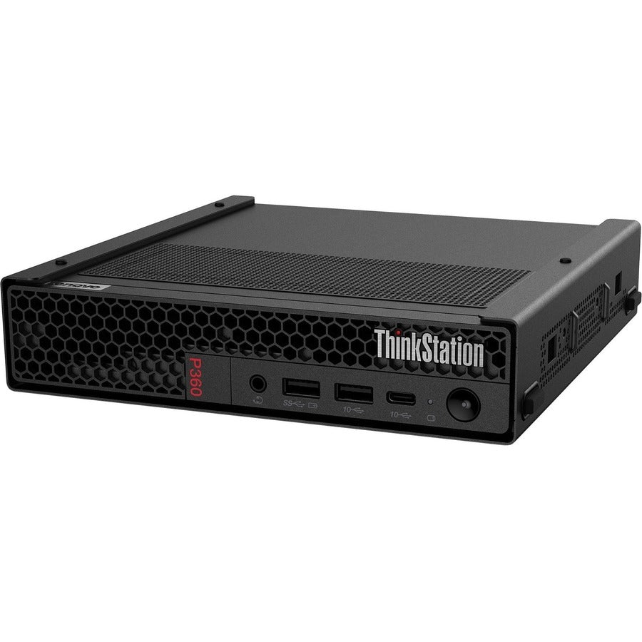 Lenovo ThinkStation P360 30FA005PUS Workstation - 1 x Intel Core i5 Hexa-core (6 Core) i5-12500T 12th Gen 2 GHz - 16 GB DDR5 SDRAM RAM - 512 TB SSD - Tiny - Black 30FA005PUS