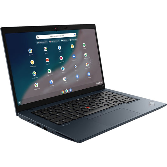 Lenovo ThinkPad C14 Gen 1 21C9000JUS 14" Chromebook - Full HD - 1920 x 1080 - Intel Core i5 12th Gen i5-1245U Deca-core (10 Core) - 8 GB Total RAM - 8 GB On-board Memory - 256 GB SSD - Abyss Blue 21C9000JUS