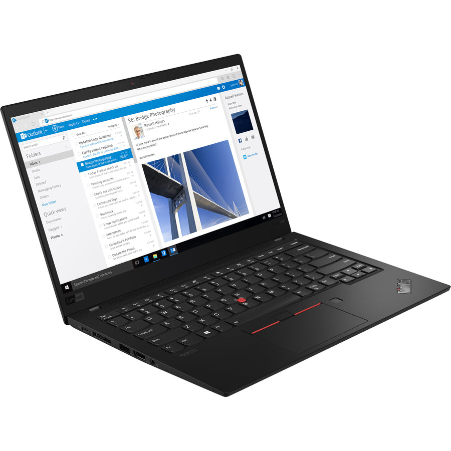 Lenovo ThinkPad X1 Carbon 7th Gen 20R1000XCA 14" Ultrabook - 1920 x 1080 - Intel Core i7 10th Gen i7-10510U Quad-core (4 Core) 1.80 GHz - 16 GB Total RAM - 512 GB SSD - Black 20R1000XCA